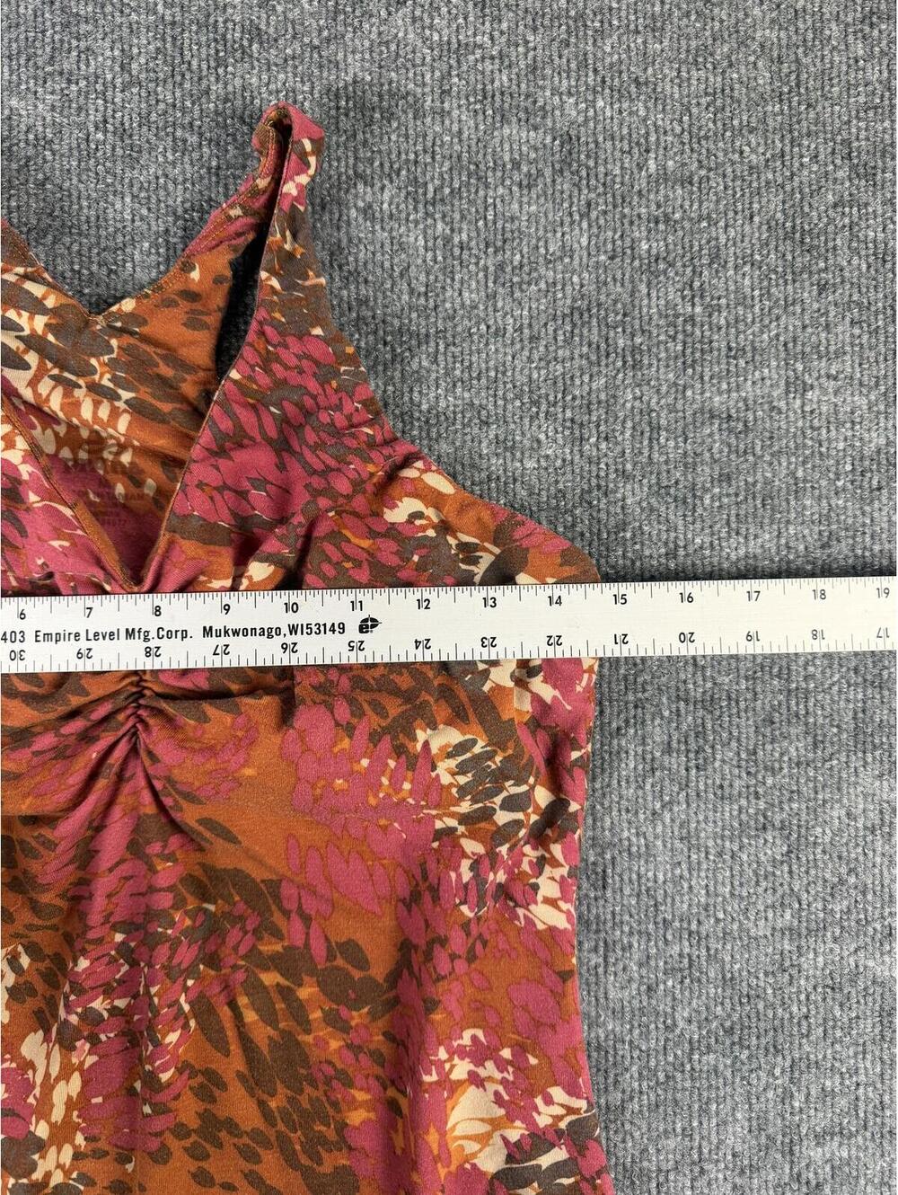 PrAna V-Neck Tank Top Floral Print M - Yoga, exercise, activewear, running, boho - Picture 4 of 7
